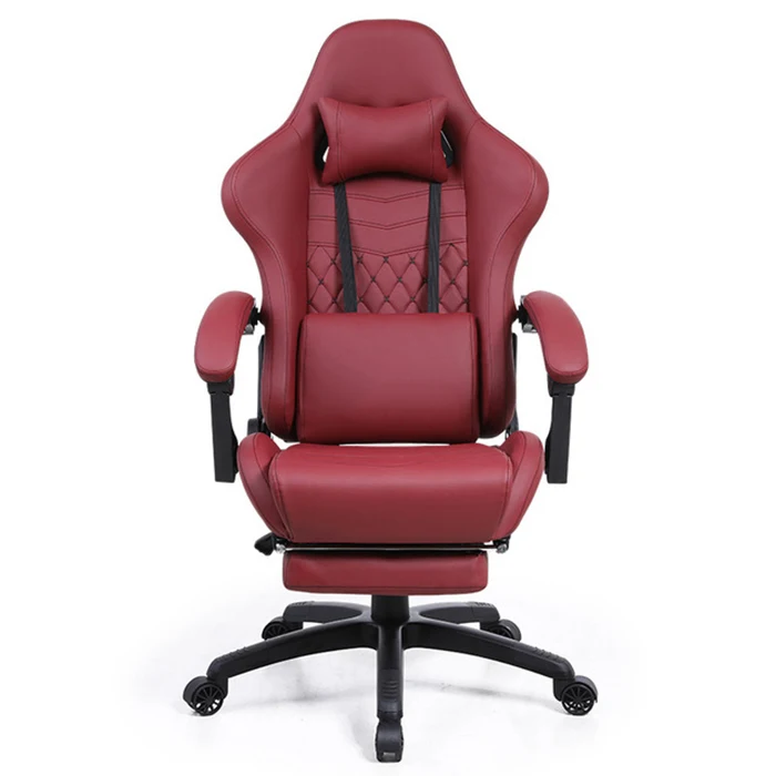 black leather gaming chair customized gaming chair