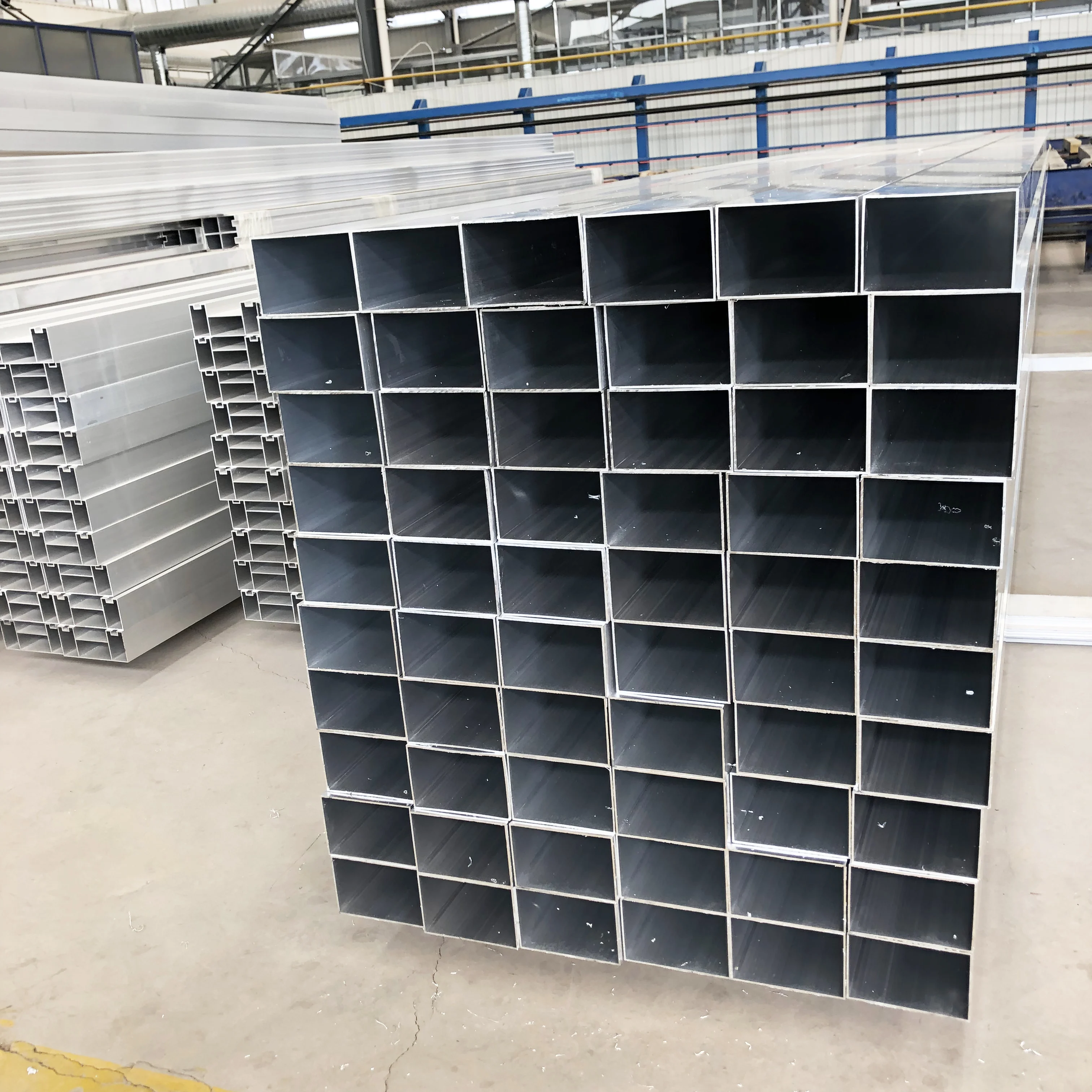 Factory Supply Aluminum Alloy Square Tube Aluminum Rectangular Pipe