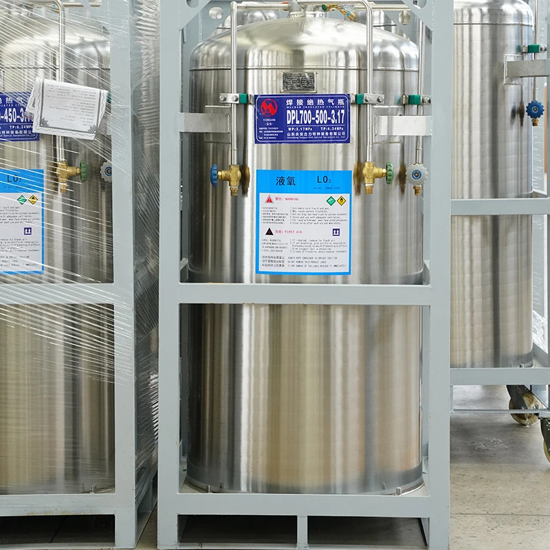 Insulated Cryogenic Liquid Oxygen Gas Dewar Cylinder Storage Tank Dewar