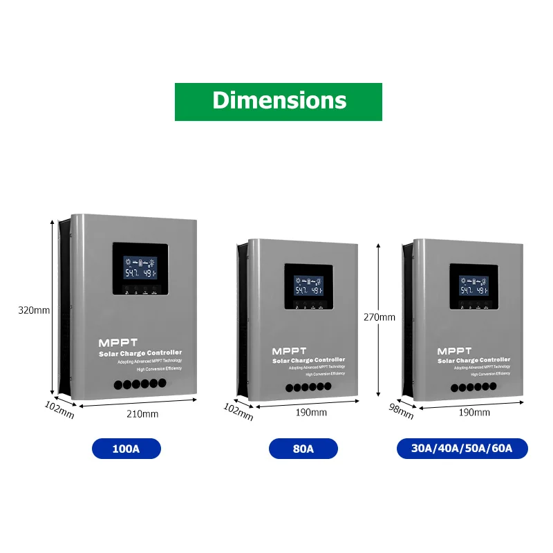 Guvenlik 12V 24V 36V 48V auto setting 90V PV Rated Voltage 30A mppt wind and solar hybrid charge controller