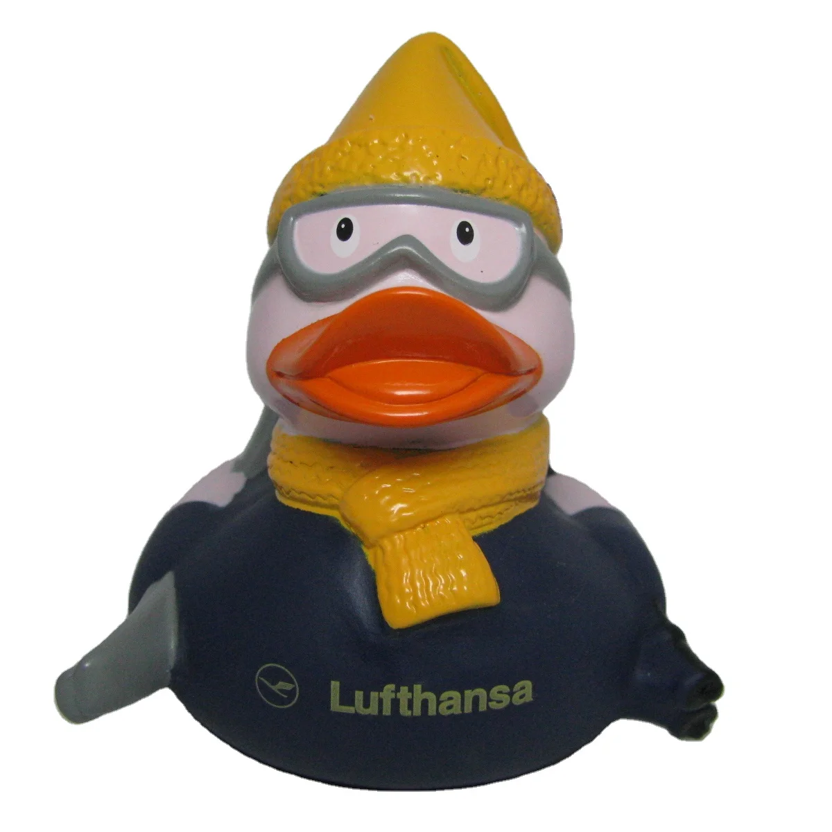 Sports Promotion Item Plastic PVC Vinyl Squeaky Bath Toy for Kids ski Yellow Custom Rubber Duck