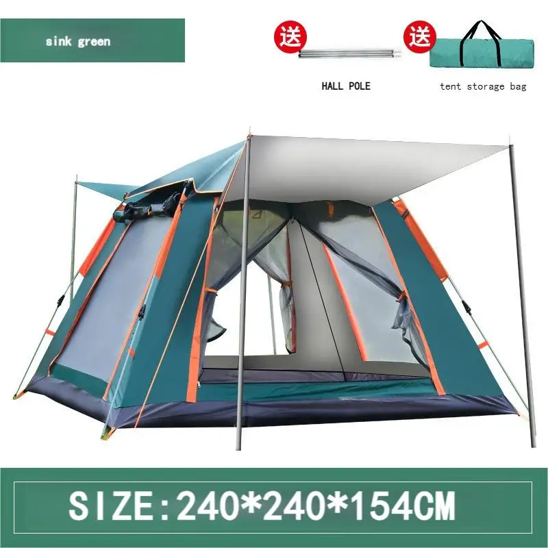 5-8 Person Outdoor Camping Automatic Inflatable Hexagonal Tent