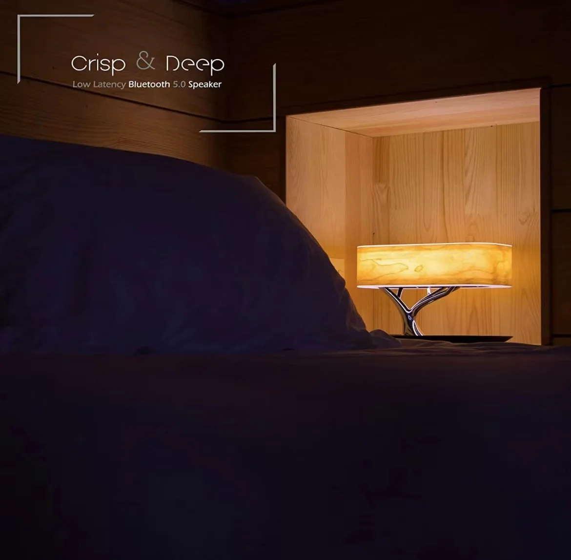 2023 Smart home automation house portable BT wireless speakers with Mini Speaker LED Table Desk Lamp