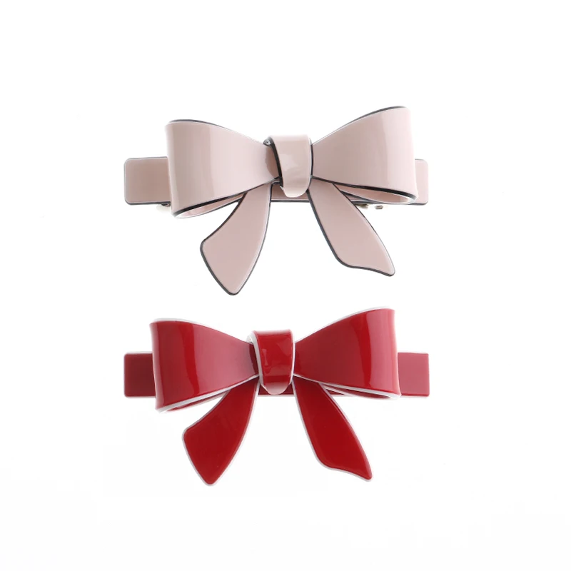 MiDairy New Korean version Simple bowknot girl heart hairpin hair barrettes clips for little girls