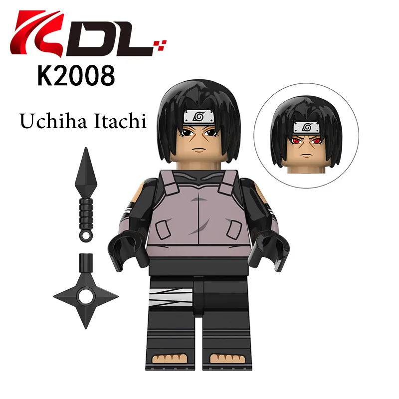 KDL802 Narutos Anime Characters Uchiha Shisui Itachi Chiriku Neji Minifigs Building Block Mini Figures Kids Blocks Toys