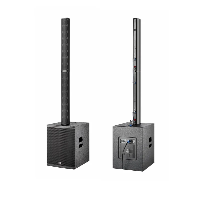 active column line array speaker powered sound system church audio