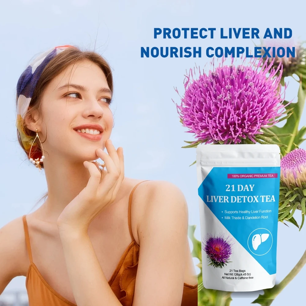 private label liver injury and recovery detox tea Cleanse Detox Health organic herbs tea