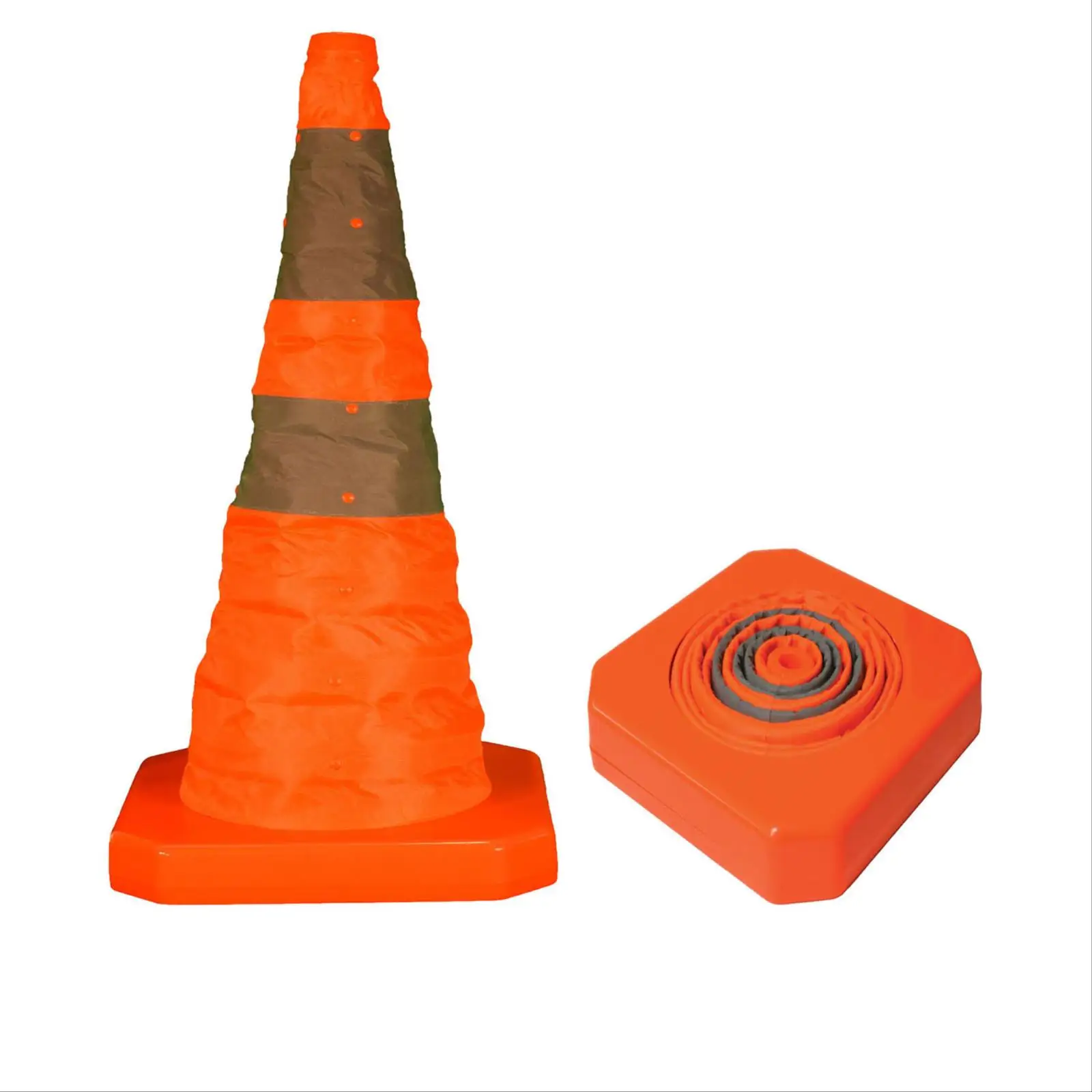 18 Inches Telescopic Safety Cones Collapsible Traffic Road Parking
