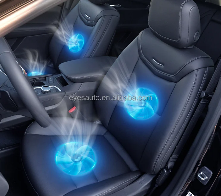 Various Design 2 big air flow fan cooler seat Suction ventilation system 6 steering  position for leather interior seat comfort