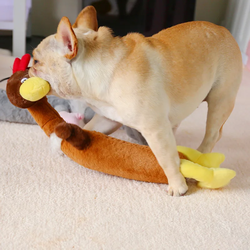 Pet plush bite-resistant vocal toys interactive fun pet molars radish cotton rope toys pet dog chewing molars