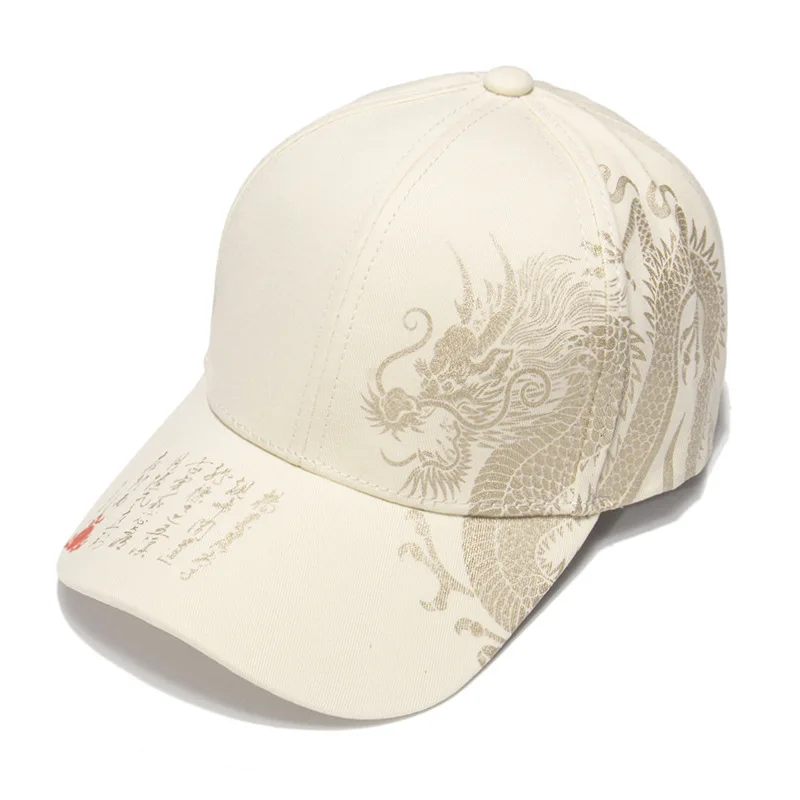 Chinese style dragon pattern baseball cap sports cap