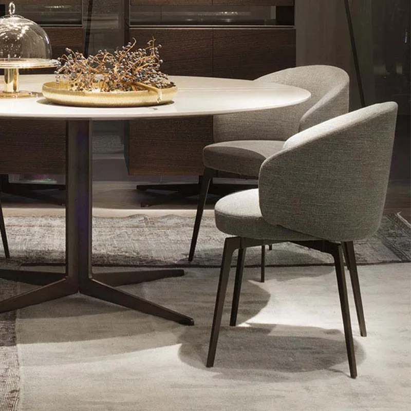 Chinese  wholesale modern design furniture nordic velvet modern luxury dining chairs in fabric hotel restaurant chairs