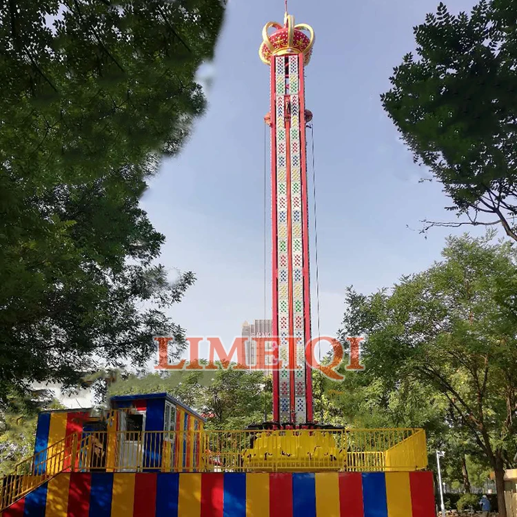 Thrill Rides Free Fall Sky Drop Tower For Amusement Park Rotary Tower/ free fall tower