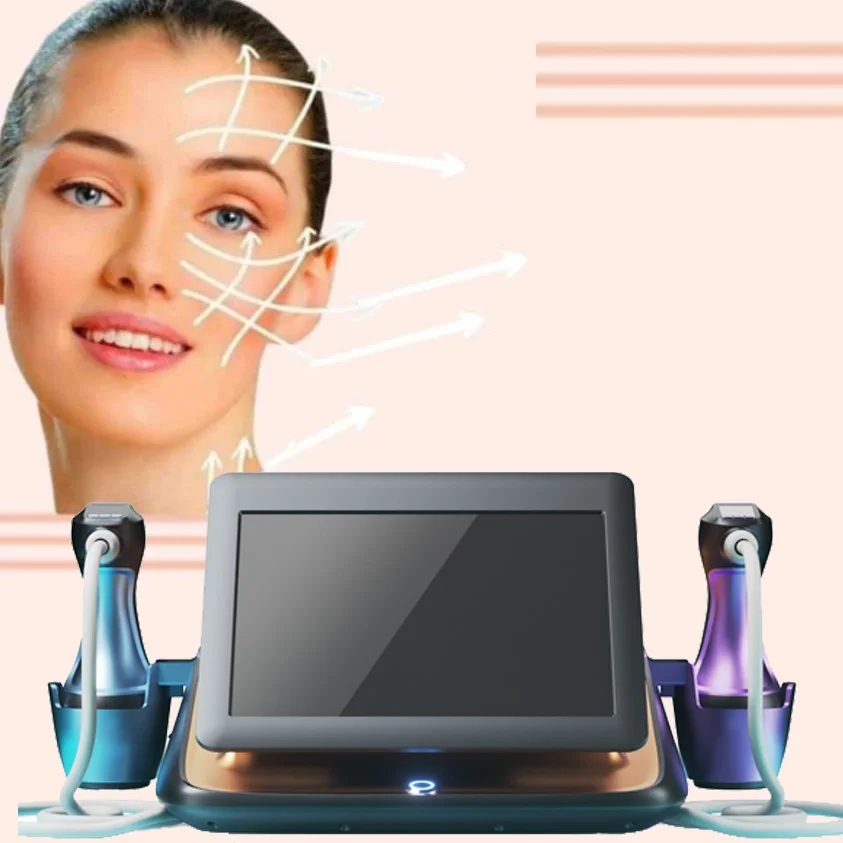 12d Rf Ems 4 Cartridges Face Lifting Anti-aging Smas Machine With Two Handles Cellulite Removal Machine