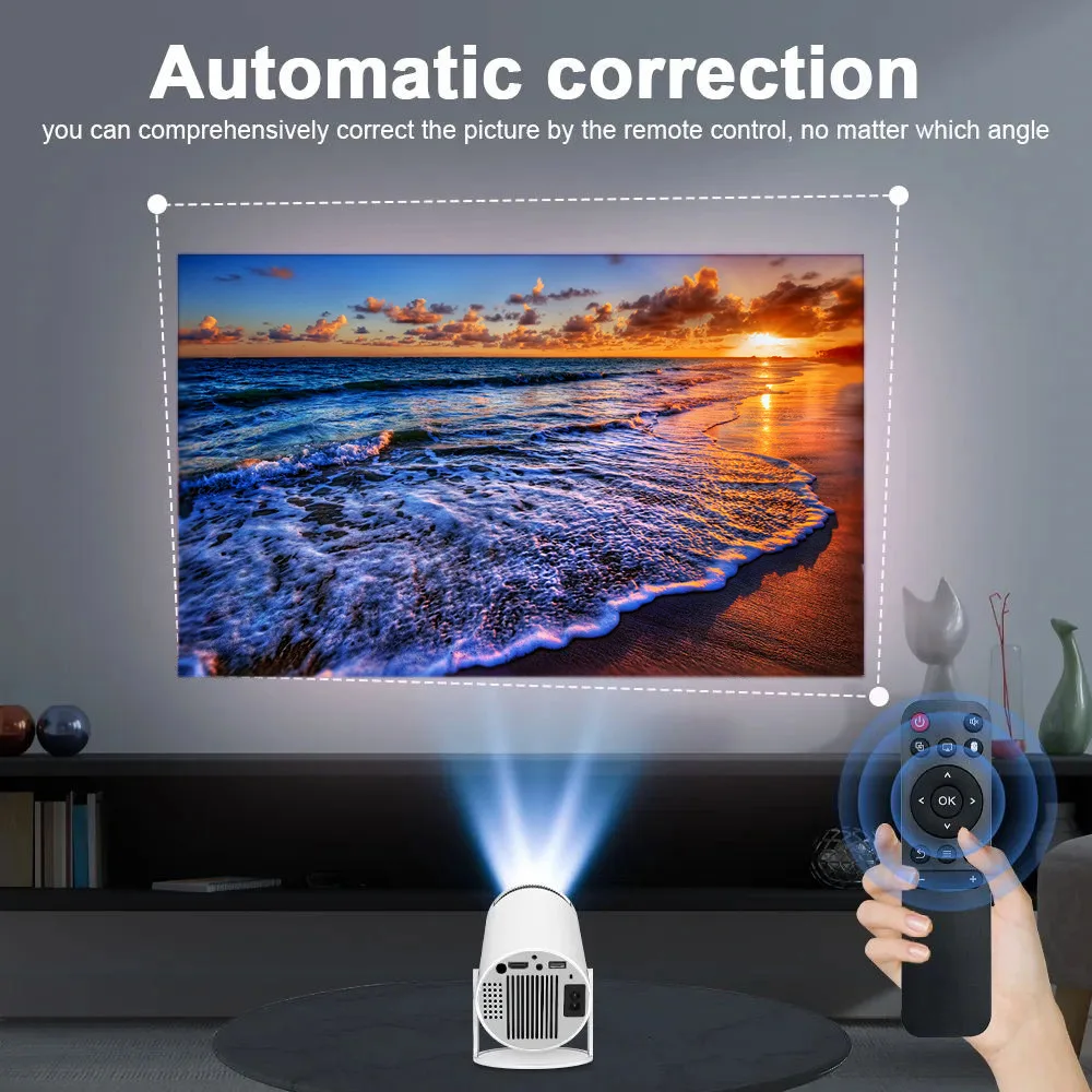 Mini game video Projector 4K support with WiFi and Bluetooth,1080P, Android OS,Netflix, YouTube, HDMI,mobile phone compatible