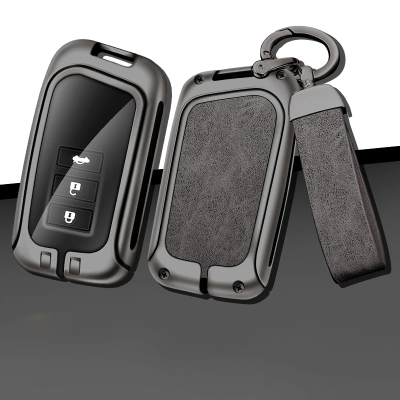 Car Custom Logo Metal Leather Car Key Cover For Lexus NX GS RX IS ES GX LX UX RC 200 250 350 LS 450H 300H Holder Accessories