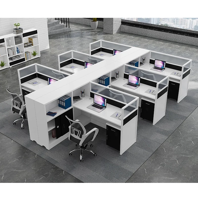 Creative Modern Luxury Workstations Office Furniture Office Cubicle Workstation for 2 person