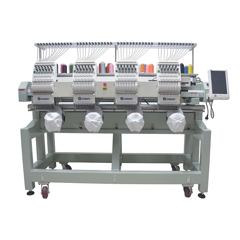 4 Head embroidery clothing sewing machine industrial cap embroidery machine 1500 spm 2023 model for large fabric pieces