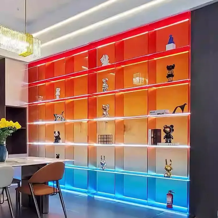 LED-Lit Acrylic Display Case acrylic Event Stage Display Racks