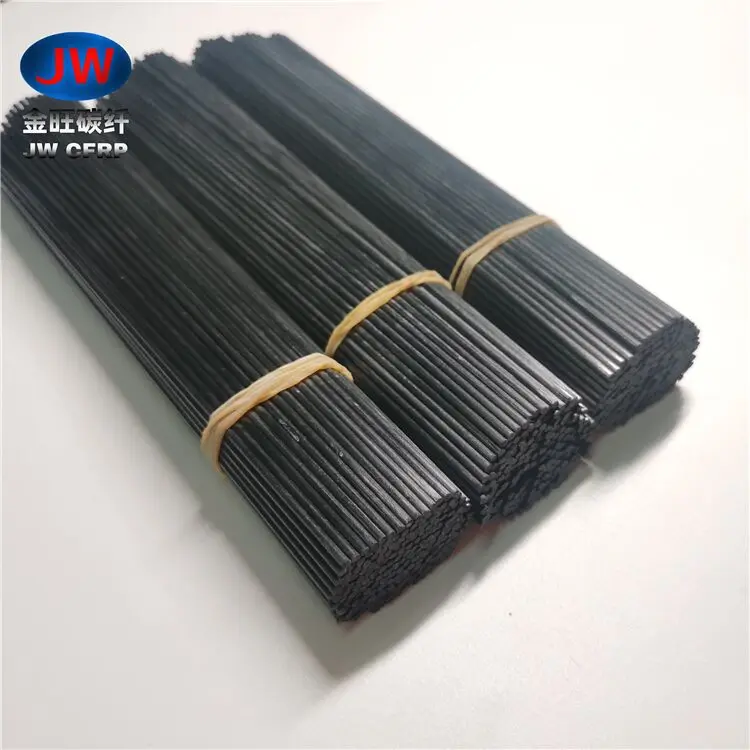Customized Size Carbon Solid Fiber Rods Pultruded Carbon Fiber Rod 1mm 2mm 3mm 4mm 8mm 10mm