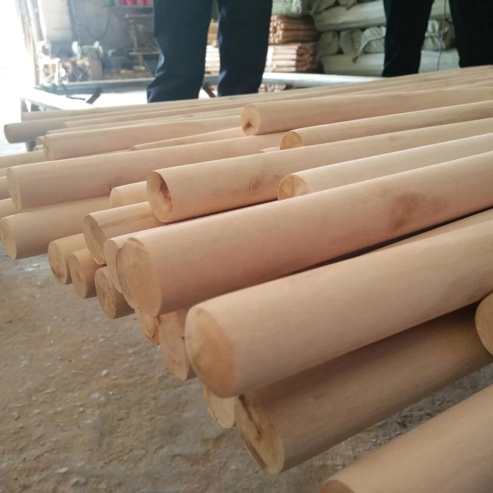 Wholesale Superior Quality Natural Wood Pole Wooden Handle