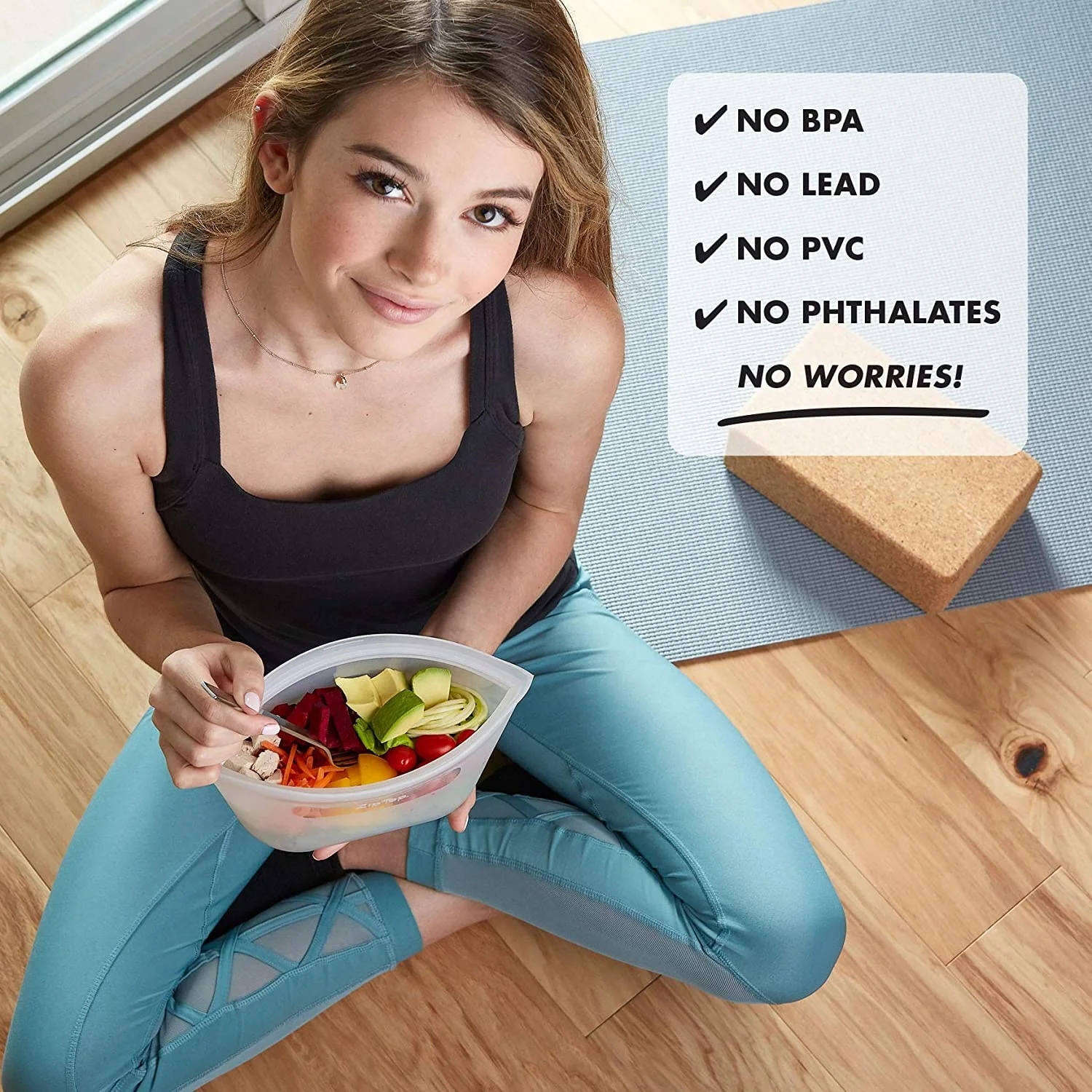 Reusable 100% Silicone Food Storage Bags and Containers Silicone Reusable Food Bag Eco-friendly Ziplock Silicon Storage Bags