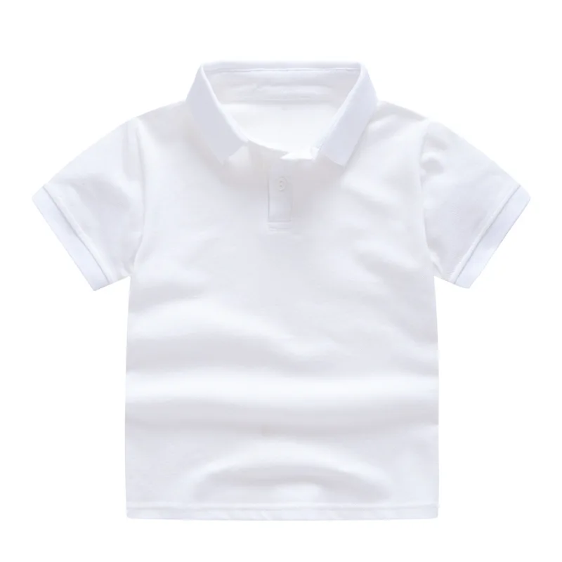 2023 new style summer children boys girls polo t-shirts for kids blank custom logo  plain t shirts kids polo shirts