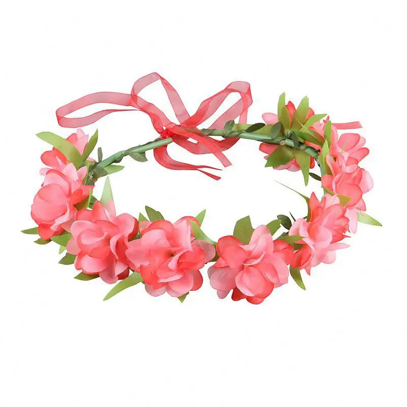 2024 Wholesale fashion children carnival flower decorations little girls head wear princess accessories kids wear garlands