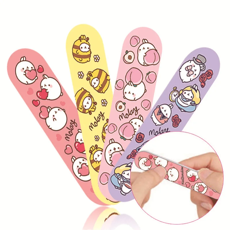 Mini cute print file, double-sided nail polish sand strip, polishing and rubbing strip wholesale