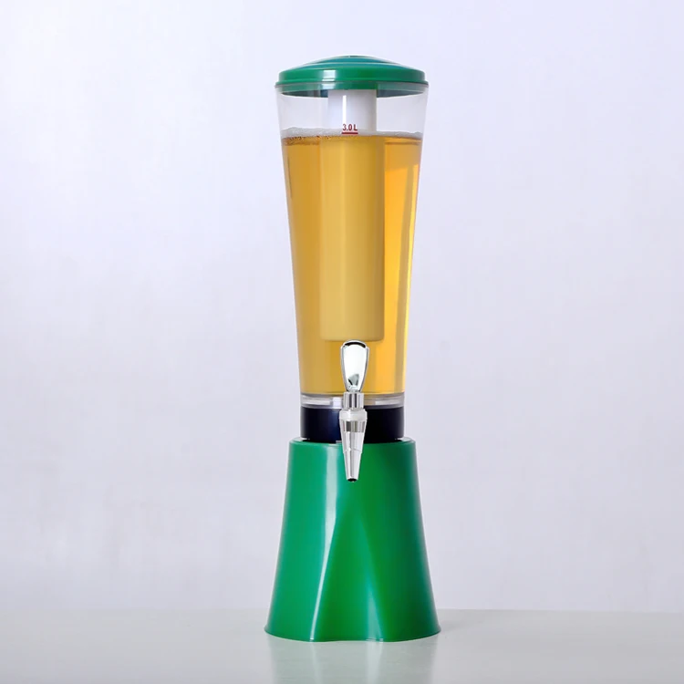 Wholesale Bar Tools Multi Colors 3L Beer Wine Drink Beverage Dispenser Table Beer Cooler Tower