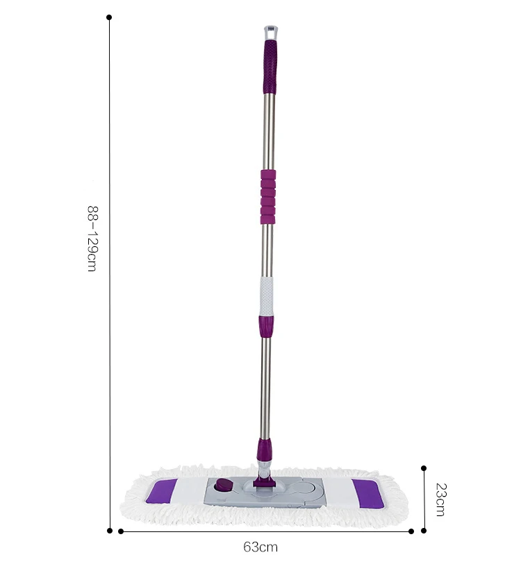 Household 360 roating Microfiber Flat Mop Magic Washing Mop set with replacement  Mop head