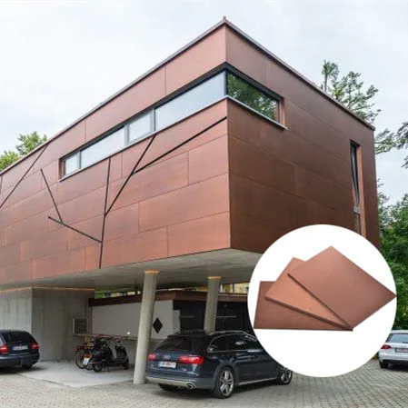 Wainscoting Panels Exterior Wall Rose Gold Copper Composite Panels Brushed Bronze For Wall Cladding Outdoor