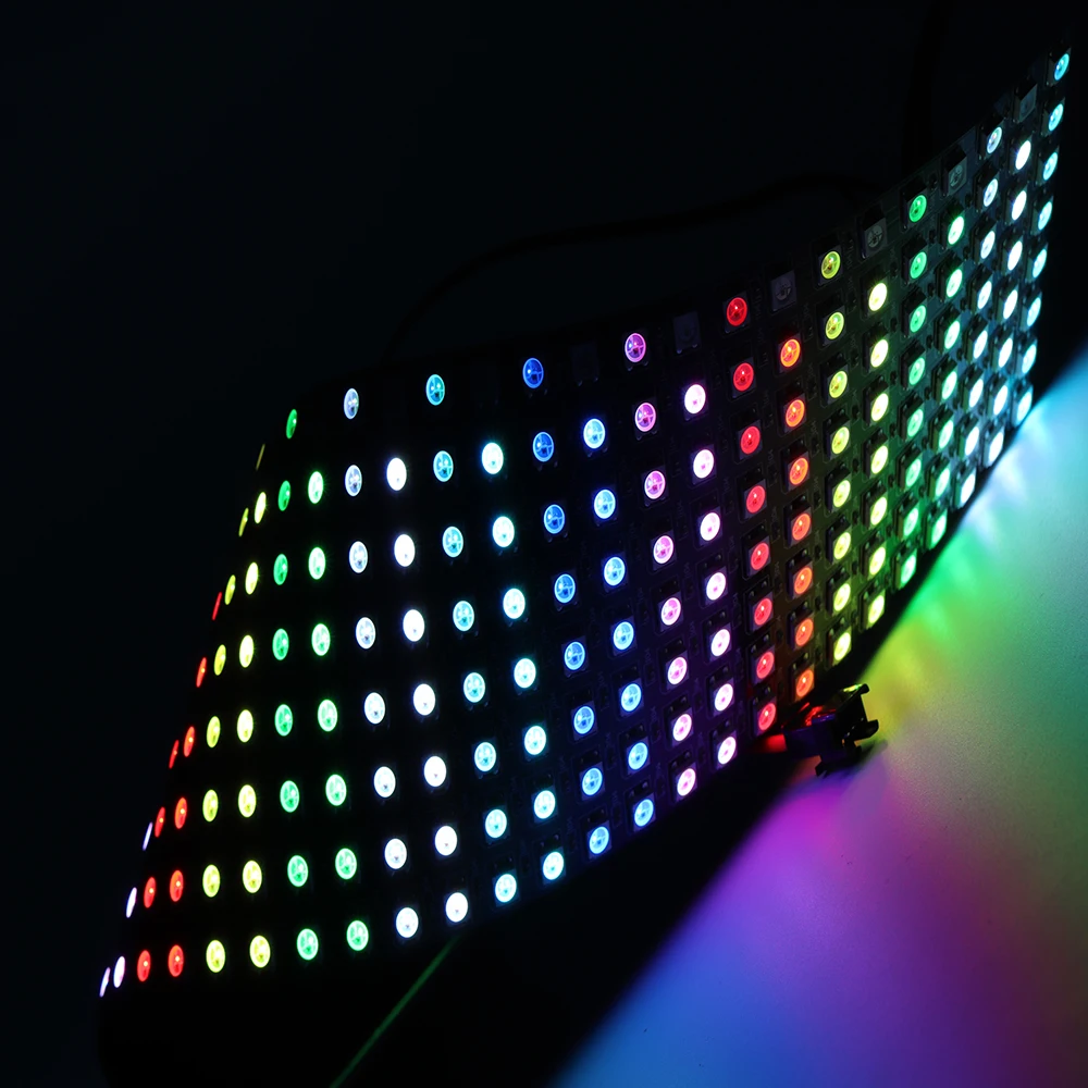 Programmable video ws2812b arrays 8x32 rgb led matrix 5050 flexible panel