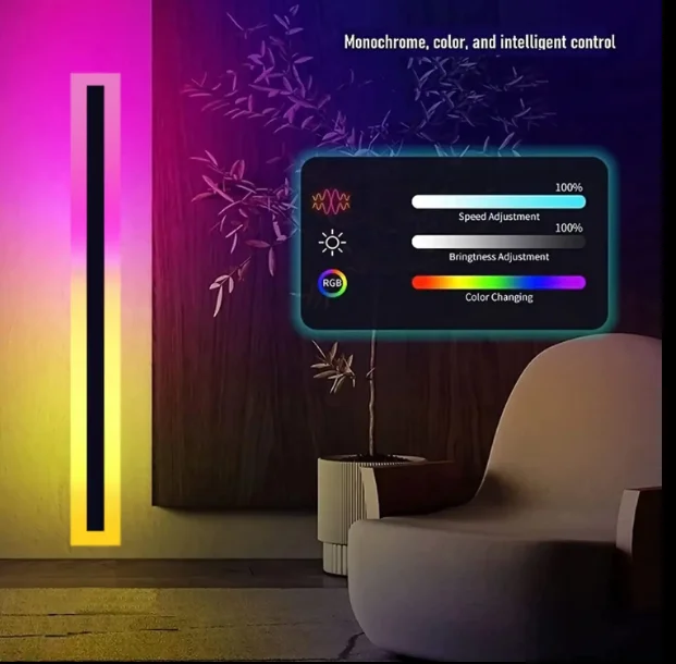 Garden Fence Villa Smart Outdoor Minimalist Linear Wall Light RGBW RGB Wall LED Light Multicolor for Wall Home Decorate