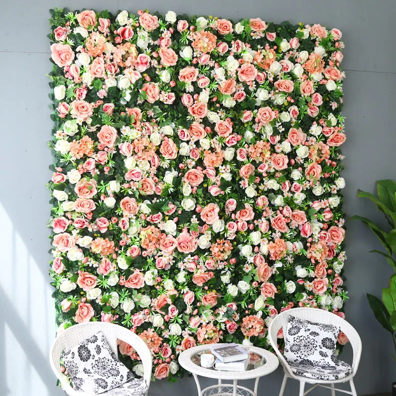 
garland arragements silk peony flower wall artificial flower plants white flower panel for wedding backdrop 