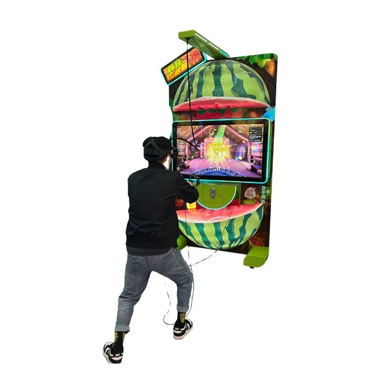 Cutting Fruit VR Theme Park 9D Virtual Reality Game VR Standing Machine Commercial VR Game Machines