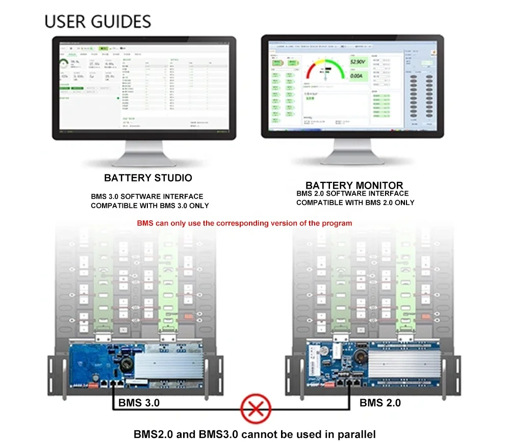 EU Deligreen Seplos lipo lifepo4 battery bms 16S 48V 50a 100a 150a 200a  smart bms Blue tooth, RS485 anc CAN with hybrid inverte