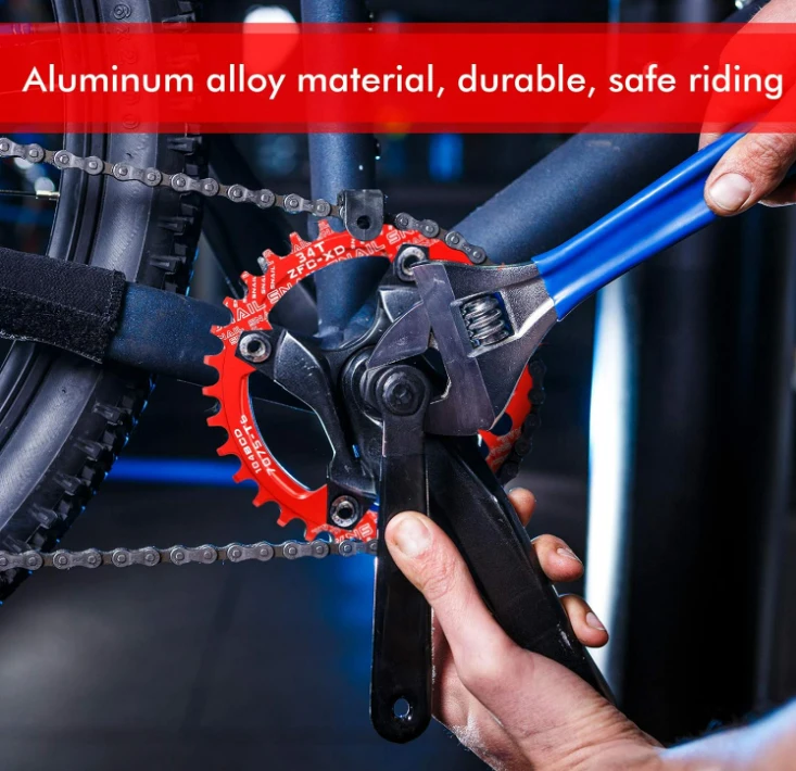 Mountain Bike And Rout Bikes Parts Chainring 104 Bcd 32T 34T 36T 38T Oval Bicycle Parts Crankset Chainring Fat Bike Chainrings