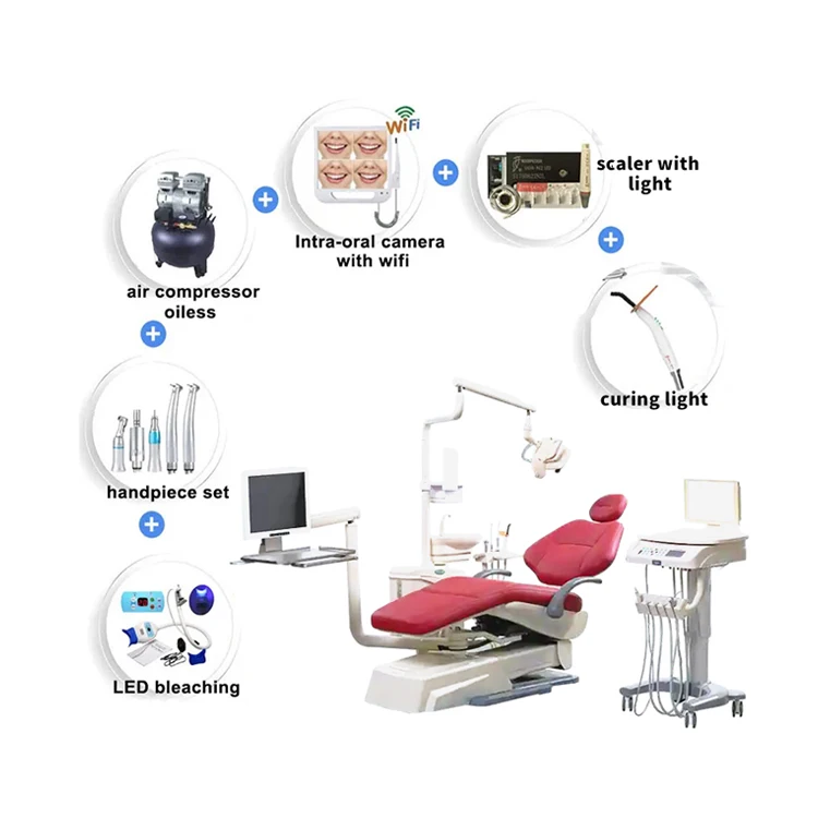 Роскошное стоматологическое оборудование полный набор кресло с имплантатом оптовая цена высококачественный роскошный стоматологический стул