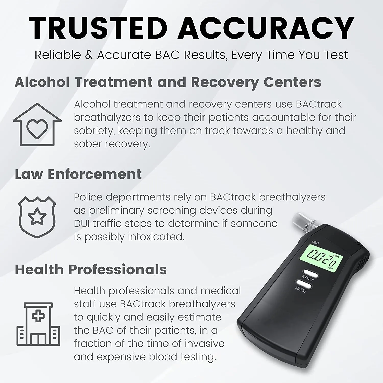Alcohol Detector Alcohol Breath Tester Meter Alcohol Breath Analyzer