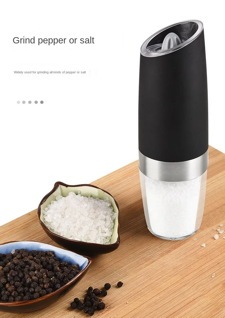 Electric Pepper Grinder with Home Gravity Sensing Technology Household Product