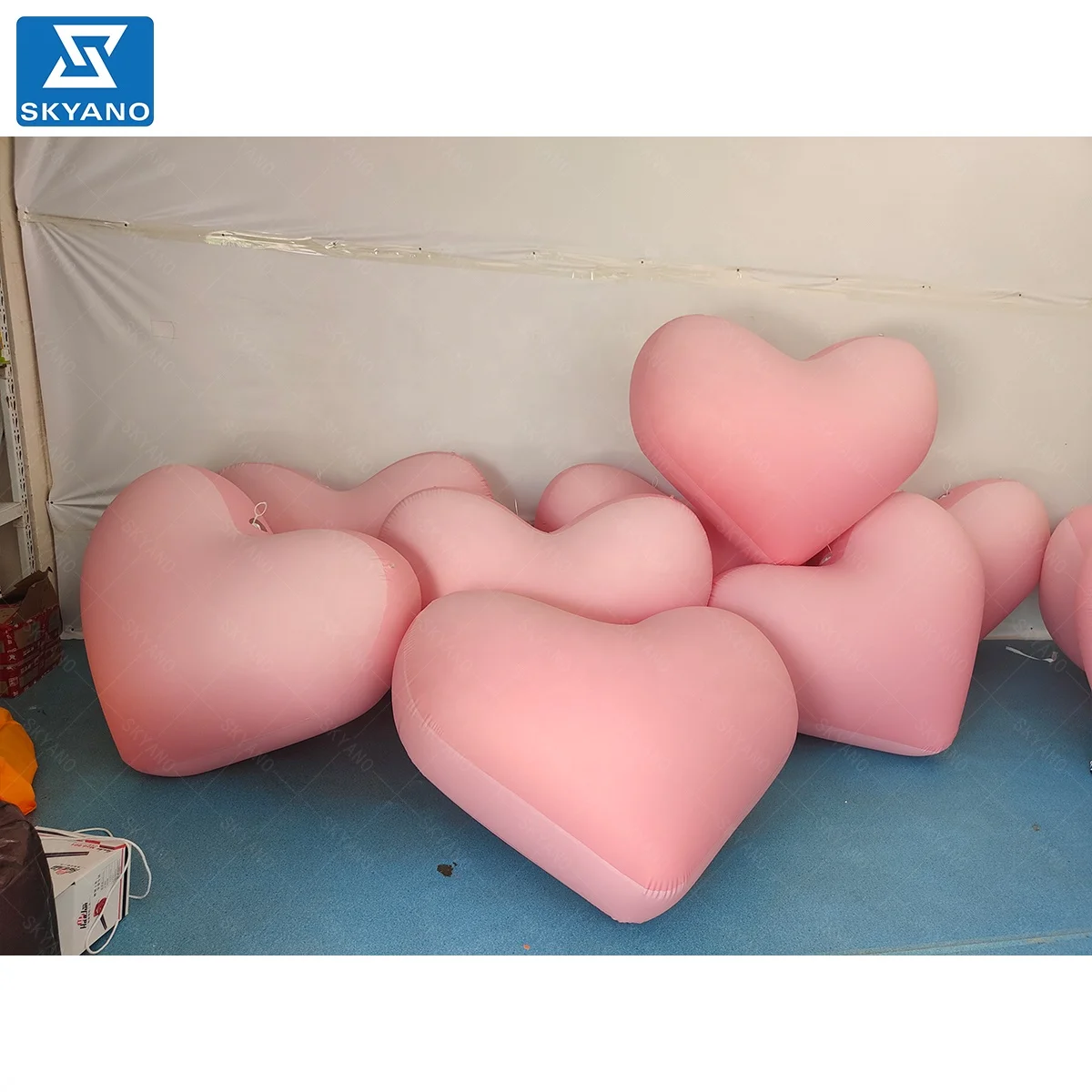 Inflatable PVC Heart Stage Props Festive Party Decoration