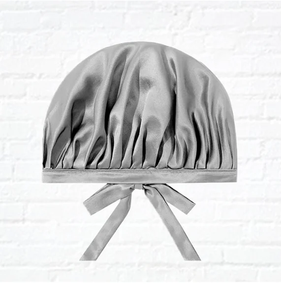 Big Hit Wholesale Amazon Hot Sale New Arrivals Supporting Customization 19mm Pure Color 100% Mulberry Silk Bonnet With Tie