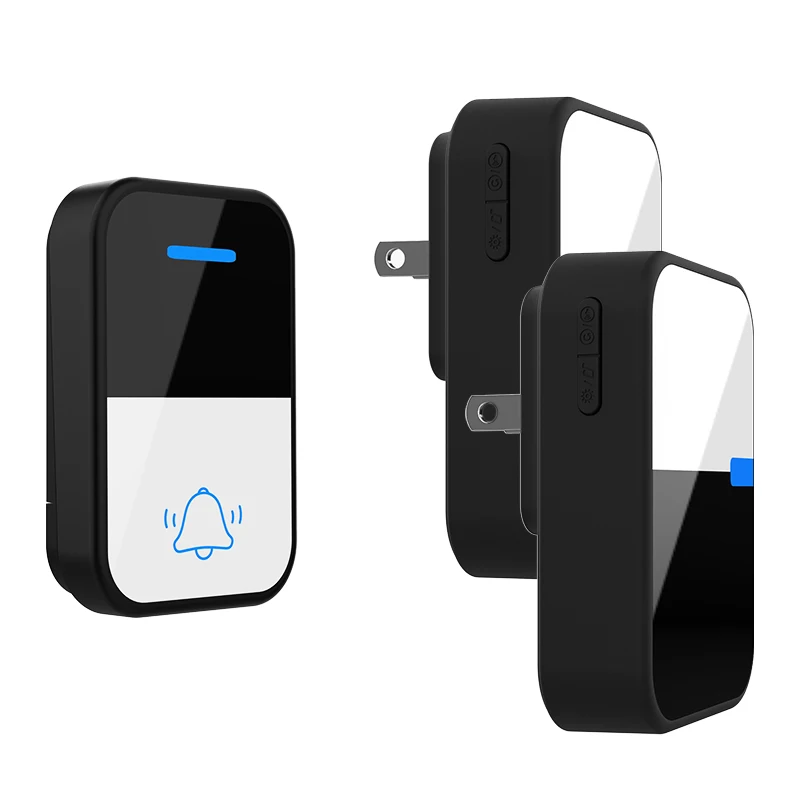 Original Factory Wholesale Permanent Endurance Self-Generating Wireless Doorbell 38 Ringtones 150m Range Residential Door Bell