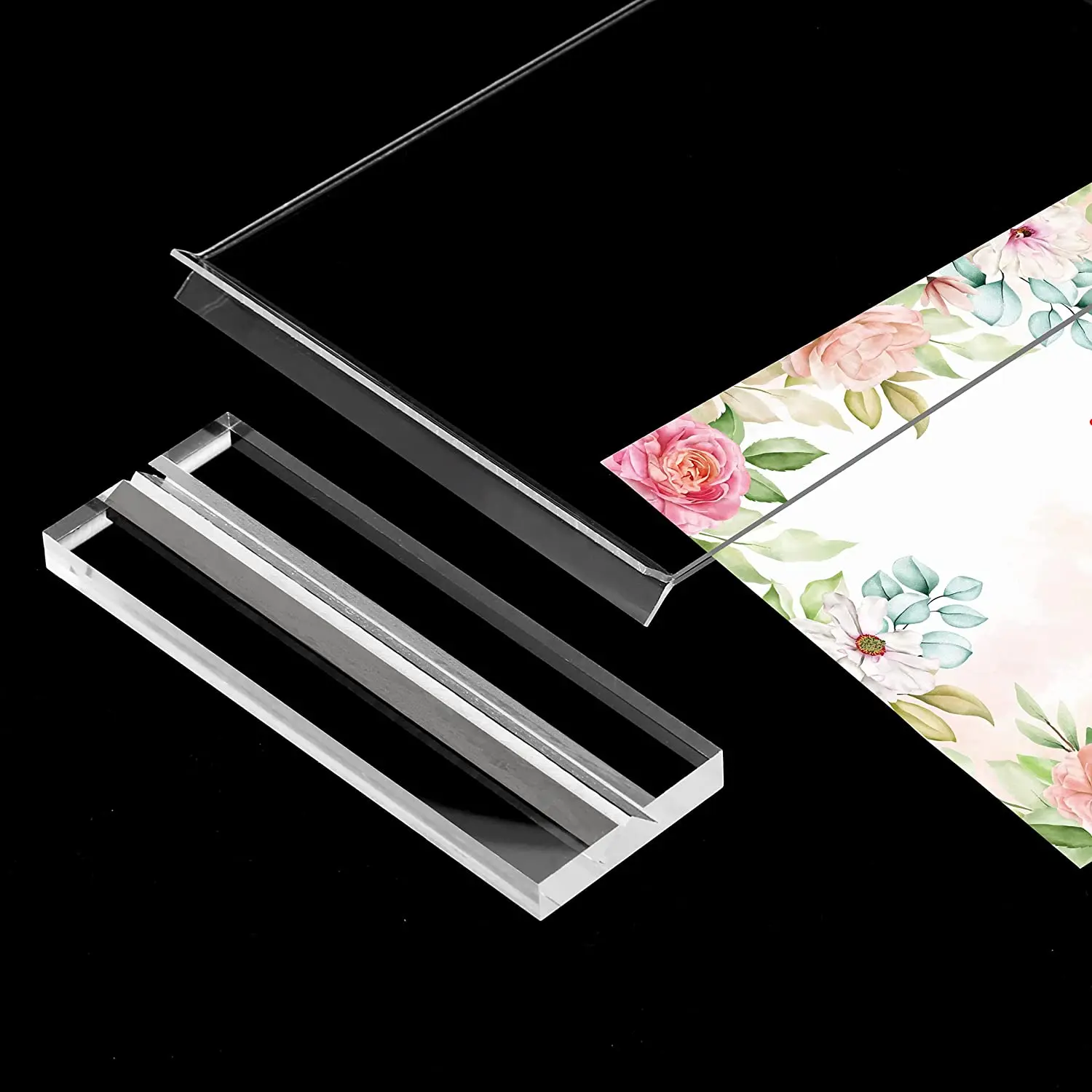 acrylic billboard table card holder stand card holder table T Shape Table Menu Display Card Holder Stand acrylic board stand