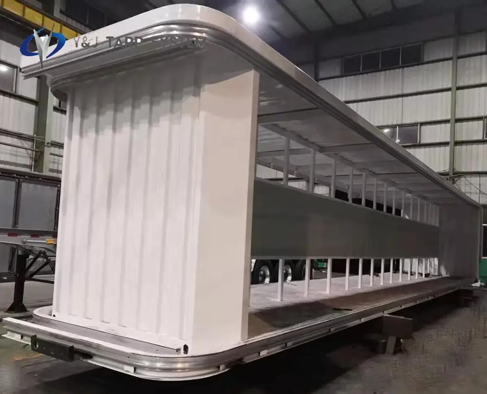 
truck trailer quick opening slider system for curtainsider tarps superstructure 