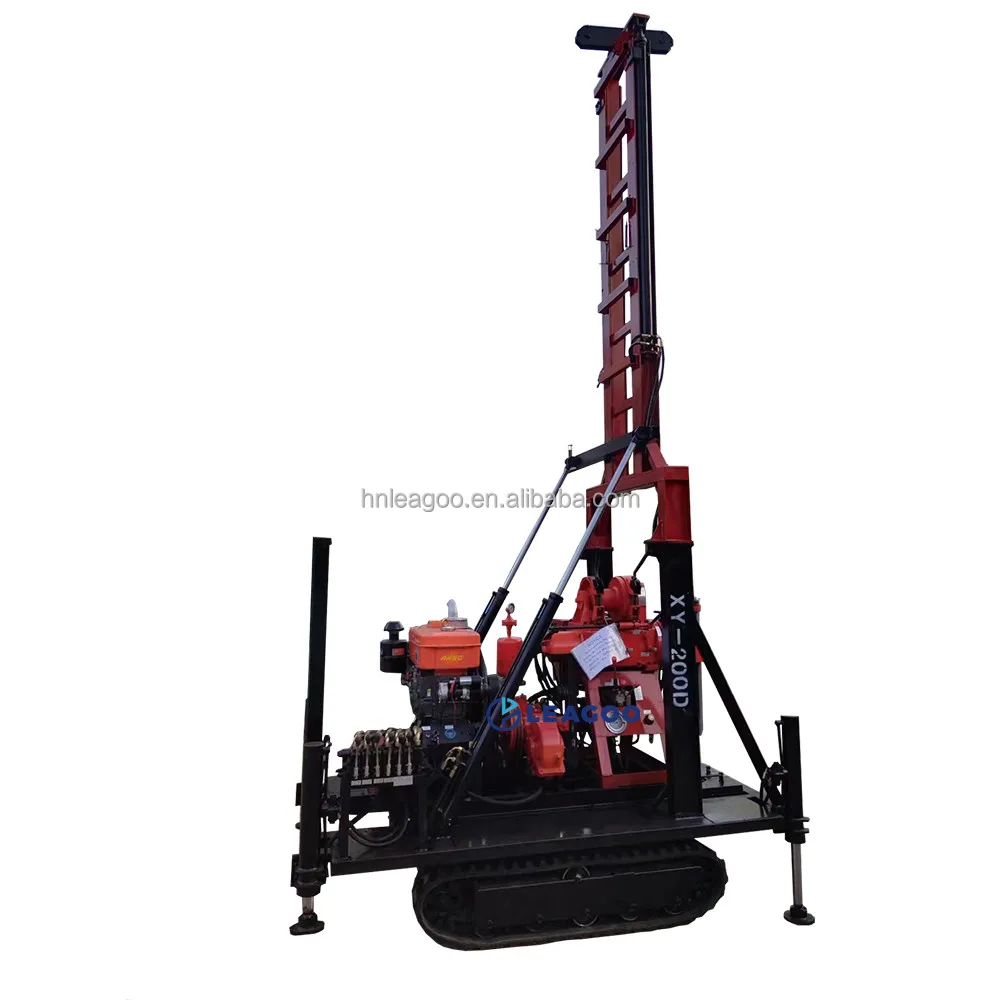 200m XY-200D Crawler Mounted Drilling Machine for Soil Test