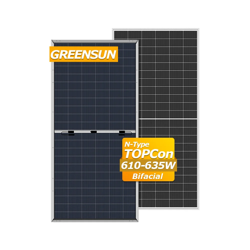 Greensun Double Glass 600w 610w 620w 630w 700w 730w N Type Solar Panels For Power Generator
