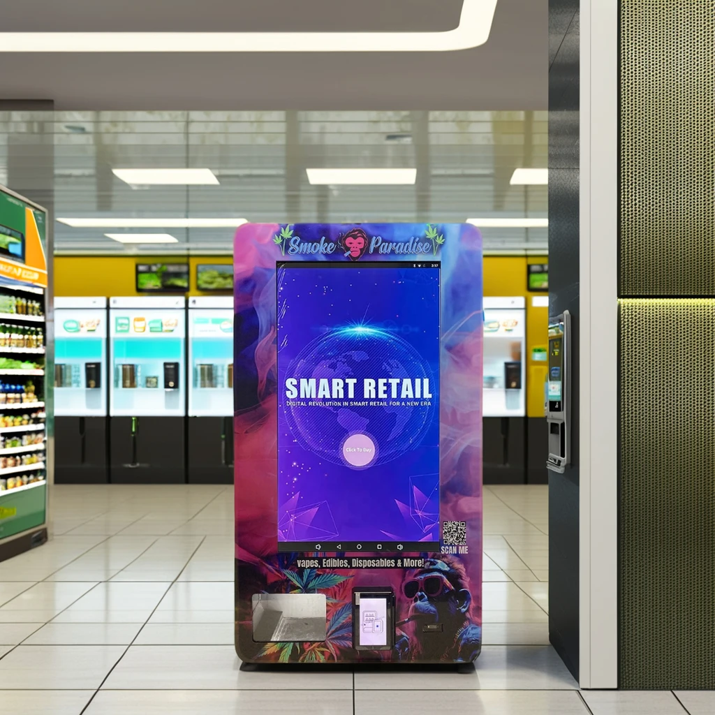 Fully Automatic 32 inch touch screen Mini wall mounted vending machine automatic  condom vending machine