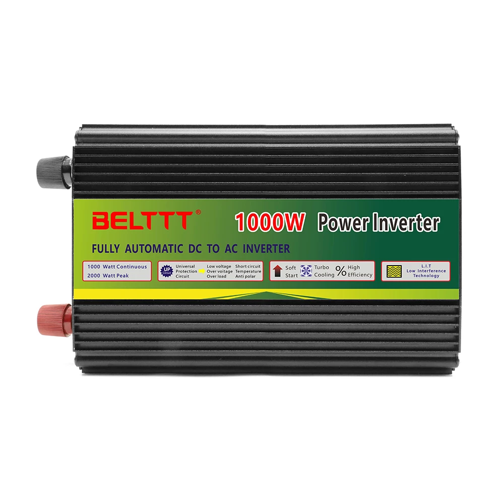  12vdc 24vdc до 220vac 1000w синусоидальный инвертор для домашнего